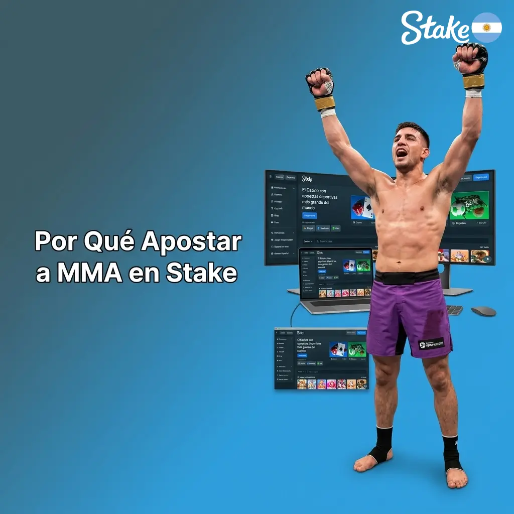 Stake MMA Argentina: UFC, Bellator, PFL con cuotas competitivas, apuestas en vivo y criptomonedas
