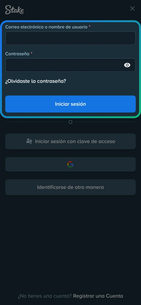 Crea una cuenta para empezar a apostar en hockey en Stake.